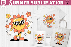 Summer Sublimation Clipart | Retro Beach PNG Product Image 1