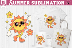 Summer Sublimation Clipart | Retro Beach PNG Product Image 1