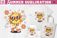 Summer Sublimation Clipart | Retro Beach PNG Product Image 1