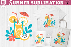 Summer Sublimation Clipart | Retro Beach PNG Product Image 1