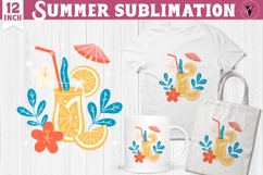 Summer Sublimation Clipart | Retro Beach PNG Product Image 1