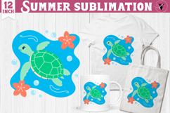 Summer Sublimation Clipart | Retro Beach PNG Product Image 1