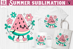 Summer Sublimation Clipart | Retro Beach PNG Product Image 1