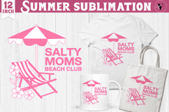 Summer Sublimation Clipart | Retro Beach PNG Product Image 1