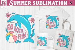 Summer Sublimation Clipart | Retro Beach PNG Product Image 1