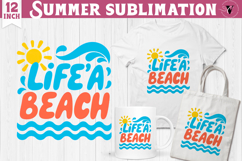 Summer Sublimation Clipart | Retro Beach PNG Product Image 1