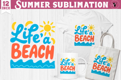 Summer Sublimation Clipart | Retro Beach PNG Product Image 1