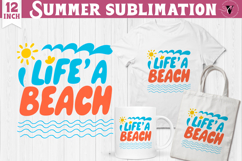 Summer Sublimation Clipart | Retro Beach PNG Product Image 1