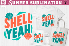 Summer Sublimation Clipart | Retro Beach PNG Product Image 1