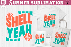 Summer Sublimation Clipart | Retro Beach PNG Product Image 1