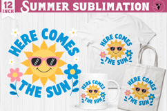Summer Sublimation Clipart | Retro Beach PNG Product Image 1