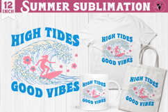 Summer Sublimation Clipart | Retro Beach PNG Product Image 1