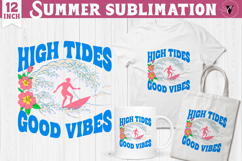 Summer Sublimation Clipart | Retro Beach PNG Product Image 1