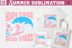 Summer Sublimation Clipart | Retro Beach PNG Product Image 1