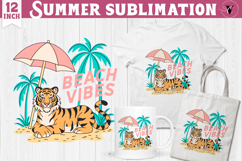 Summer Sublimation Clipart | Retro Beach PNG Product Image 1