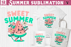 Summer Sublimation Clipart | Retro Beach PNG Product Image 1