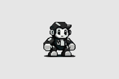 Retro Cartoon Robot Design Vector Product Image 2
