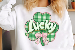 Retro Checker Shamrock Coquette Product Image 3