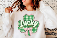 Retro Checker Shamrock Coquette Product Image 4