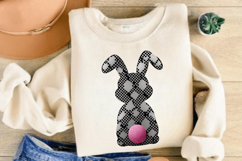 Retro Checkered Easter Bunny PNG, Happy Easter PNG Product Image 2