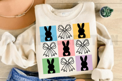 Retro Checkered Easter Coquette PNG Product Image 4