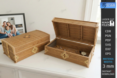 Retro Treasure Chest Laser Cut Bundle | 5 Vintage Boxes SVG Product Image 12