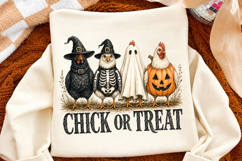 Retro Chicken Halloween PNG, Chick Or Treat Png Product Image 2