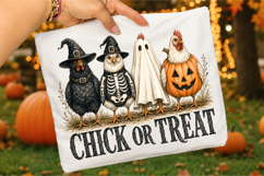 Retro Chicken Halloween PNG, Chick Or Treat Png Product Image 3