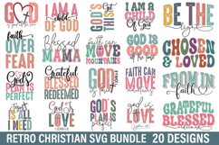 Retro Christian SVG Bundle - Christian Quotes Design ,Christ Product Image 1