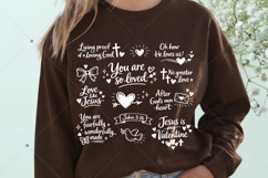 Retro Christian Valentine's Day Shirt Svg, Jesus Product Image 4