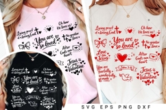Retro Christian Valentine's Day Shirt Svg, Jesus Product Image 5