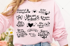 Retro Christian Valentine's Day Shirt Svg, Jesus Product Image 6