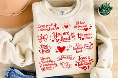 Retro Christian Valentine's Day Shirt Svg, Jesus Product Image 7