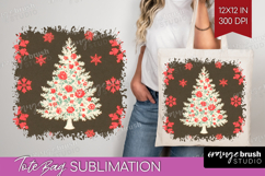 Retro Christmas Tote Bag - Vintage Aesthetic Tote Bag PNG Product Image 1