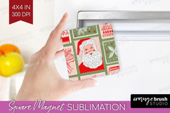 Retro Christmas Magnet Sublimation - Vintage Aesthetic PNG Product Image 1