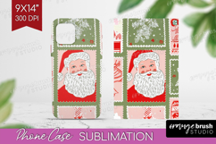 Retro Christmas Phone Case PNG - Vintage Aesthetic Case PNG Product Image 1