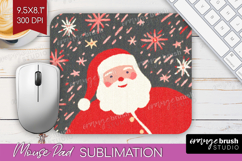 Retro Christmas Mouse Pad Sublimation - Vintage Aesthetic Product Image 1