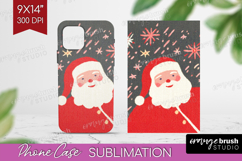 Retro Christmas Phone Case PNG - Vintage Aesthetic Case PNG Product Image 1