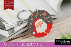 Retro Christmas Keychain PNG - Vintage Aesthetic Keychain Product Image 1