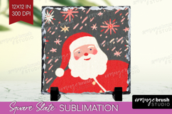 Retro Christmas Slate PNG - Vintage Aesthetic Square Slate Product Image 1