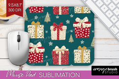 Retro Christmas Mouse Pad Sublimation - Vintage Aesthetic Product Image 1