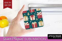 Retro Christmas Magnet Sublimation - Vintage Aesthetic PNG Product Image 1