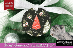 Retro Christmas Ornament PNG - Vintage Aesthetic PNG Product Image 1