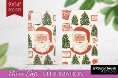Retro Christmas Phone Case PNG - Vintage Aesthetic Case PNG Product Image 1