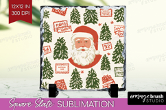 Retro Christmas Slate PNG - Vintage Aesthetic Square Slate Product Image 1