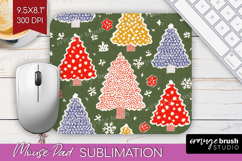 Retro Christmas Mouse Pad Sublimation - Vintage Aesthetic Product Image 1