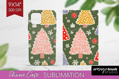 Retro Christmas Phone Case PNG - Vintage Aesthetic Case PNG Product Image 1