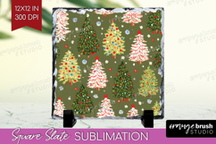 Retro Christmas Slate PNG - Vintage Aesthetic Square Slate Product Image 1