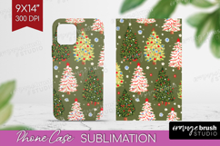 Retro Christmas Phone Case PNG - Vintage Aesthetic Case PNG Product Image 1