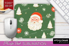 Retro Christmas Mouse Pad Sublimation - Vintage Aesthetic Product Image 1